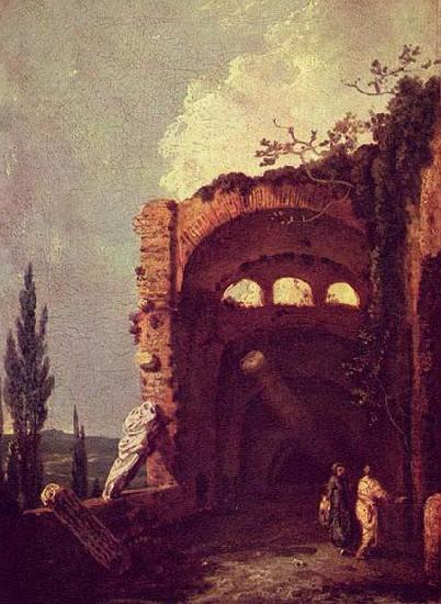 Ruinen der Villa des Maecenas in Tivoli, Richard Wilson